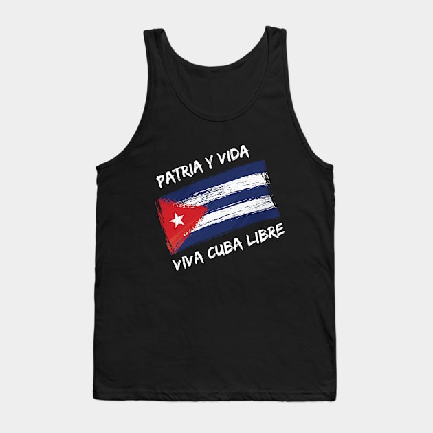 Patria Y Vida - Viva Cuba Libre! Tank Top by HROC Gear & Apparel